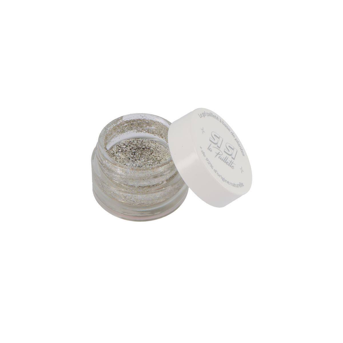 SI SI LA PAILLETTE Paillettes cosmétiques Gel runway Argent 10ML