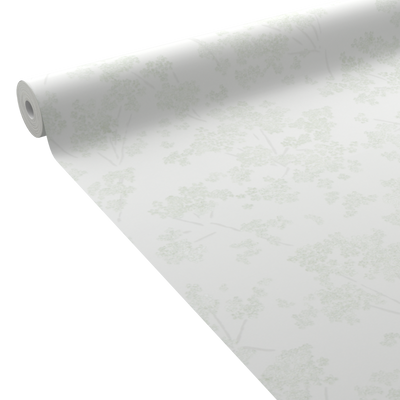 Papier peint intissé Audelia Vert de gris