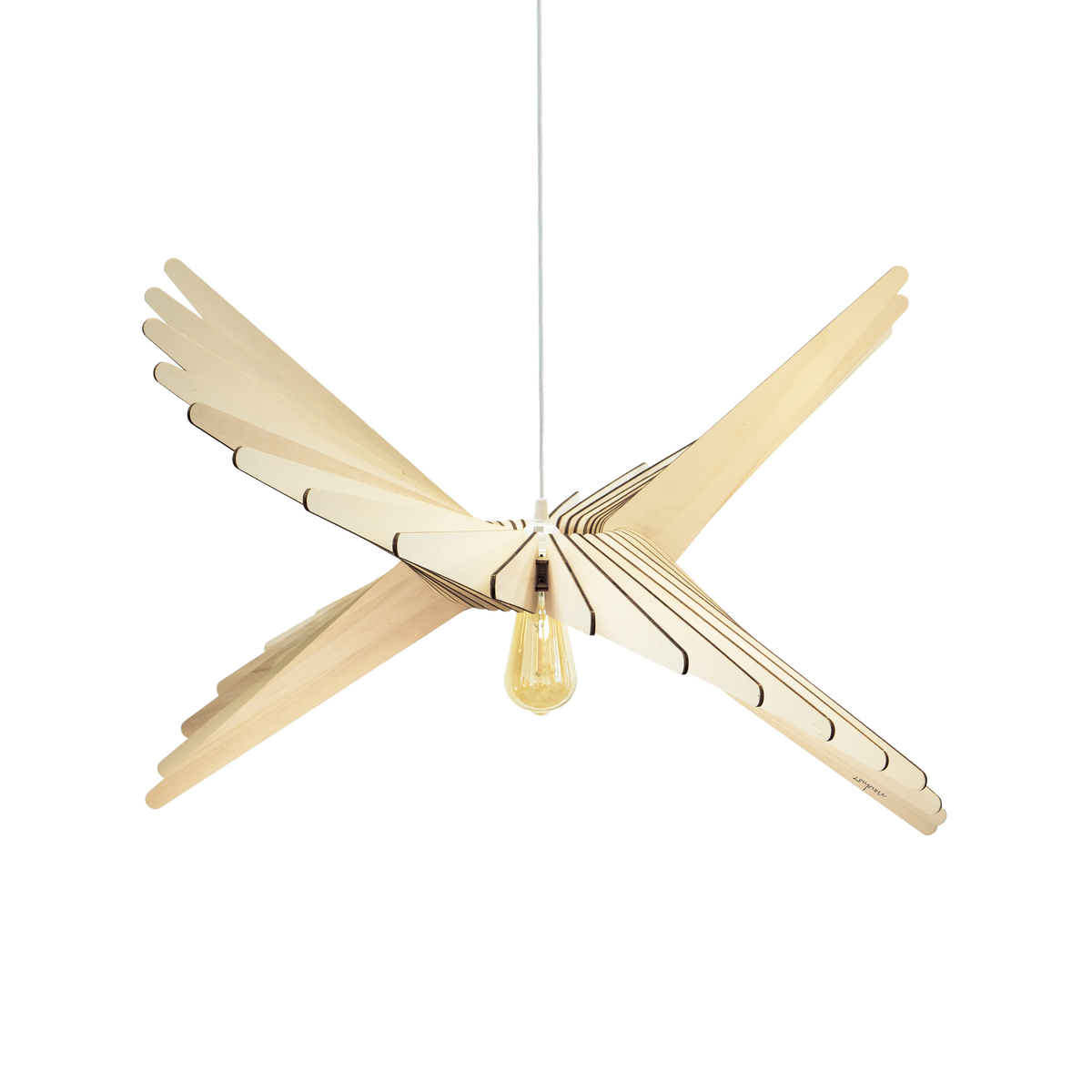 ATELIER LOUPIOTE Suspension Albatros Bouleau