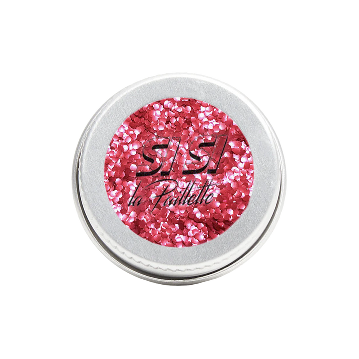 SI SI LA PAILLETTE Paillettes cosmétiques Gravé dans la brique Rouge 5ML