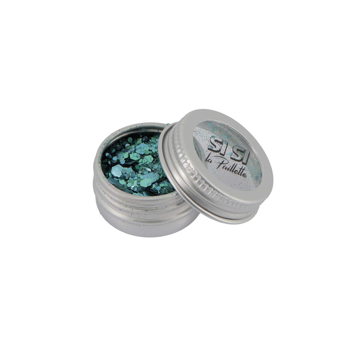 SI SI LA PAILLETTE Paillettes cosmétiques Polysirene Bleu turquoise 5ML