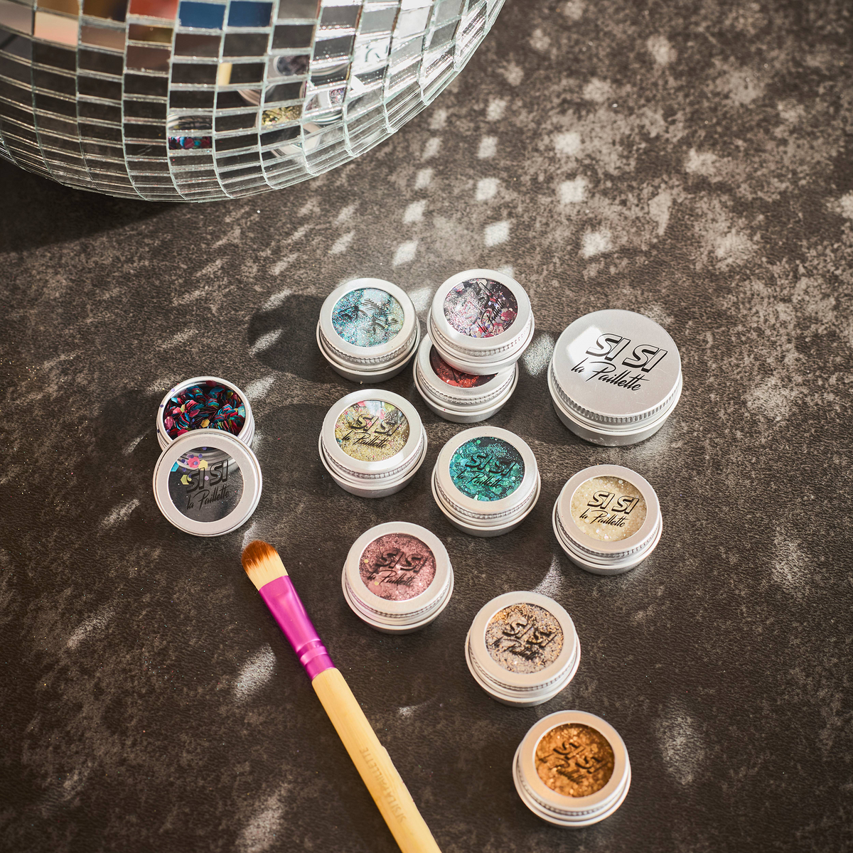 SI SI LA PAILLETTE Paillettes cosmétiques Coco cannelle Rose 5ML