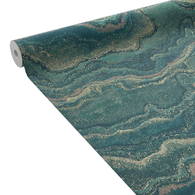 Papier peint intissé ELAURA coloris émeraude