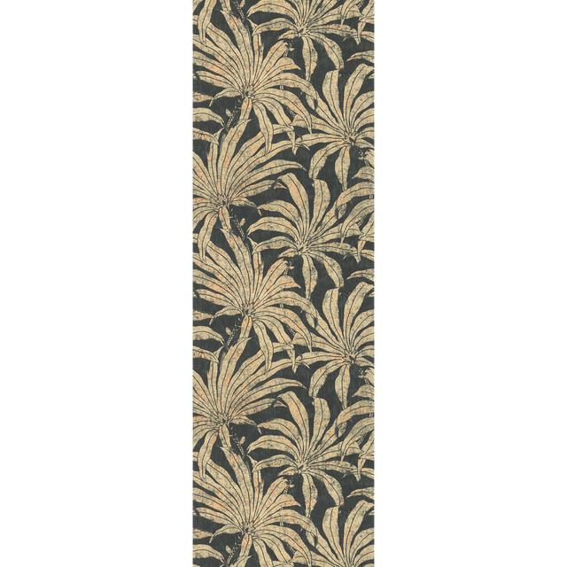 Papier peint intissé DARLÈNE coloris noir et doré