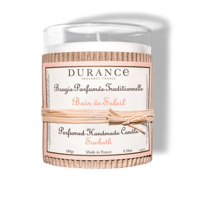 DURANCE Bougie parfumée Traditionnelle Beige Bain de soleil 180G