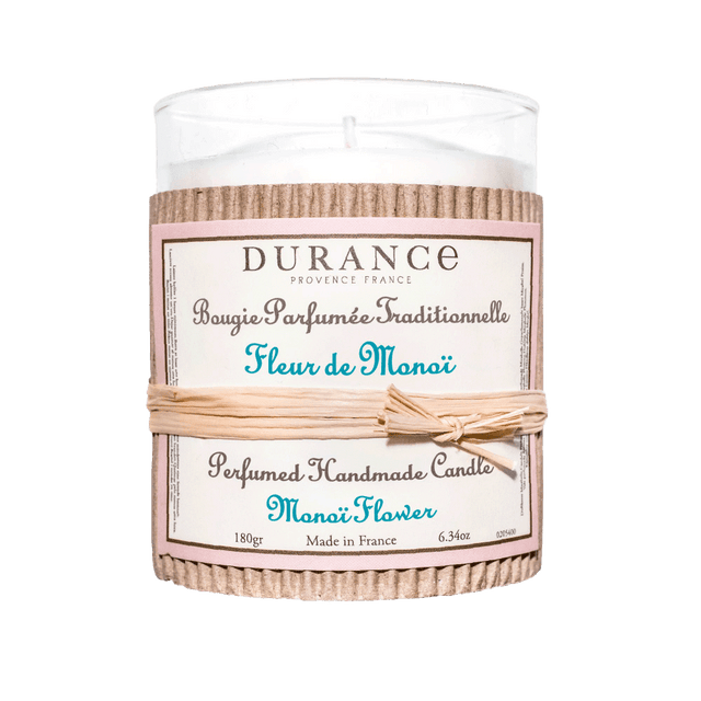 Durance Bougie parfumée TRADITIONNELLE Fleur de Monoi