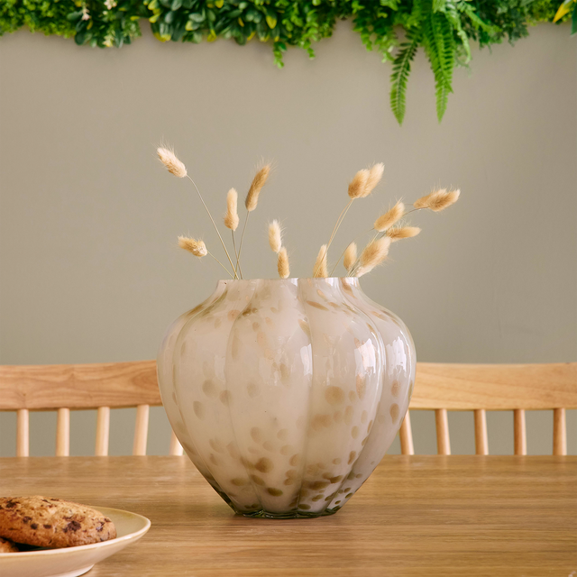 Vase MILKY coloris beige