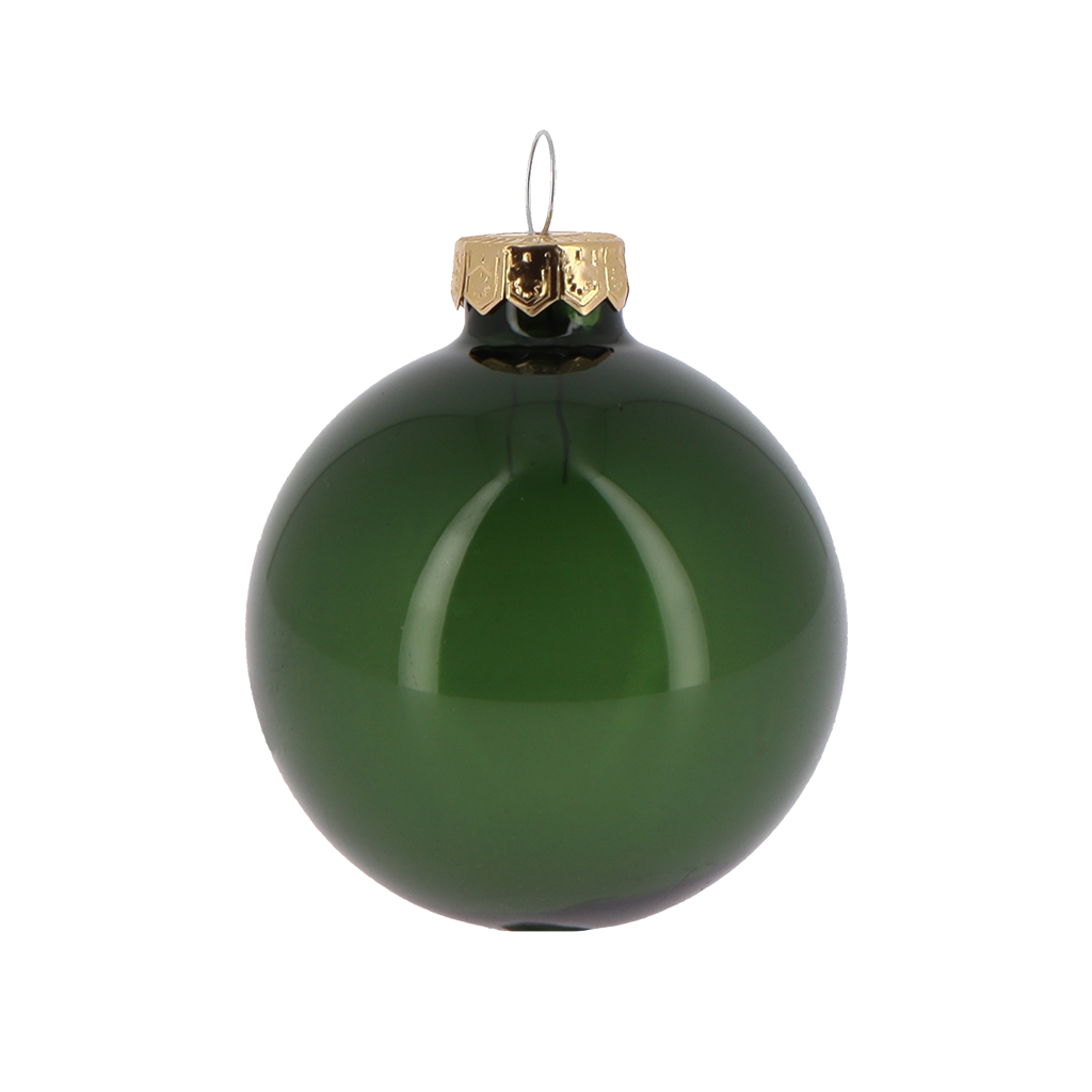 Décoration à suspendre Boules verre brillant Vert
