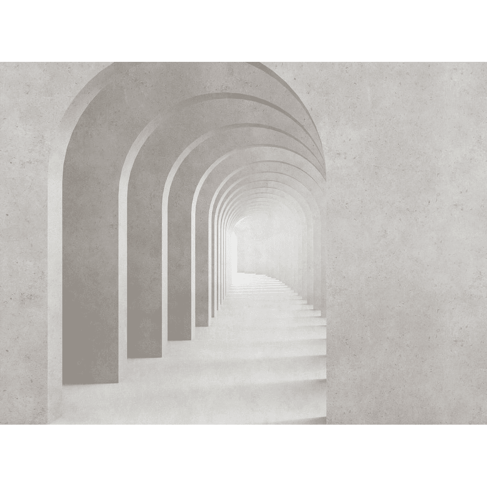 Papier peint panoramique XL Alban Gris perle Satiné