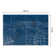 Papier peint panoramique XL Marceau Bleu nuit Satiné