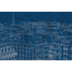 Papier peint panoramique XL Marceau Bleu nuit Satiné