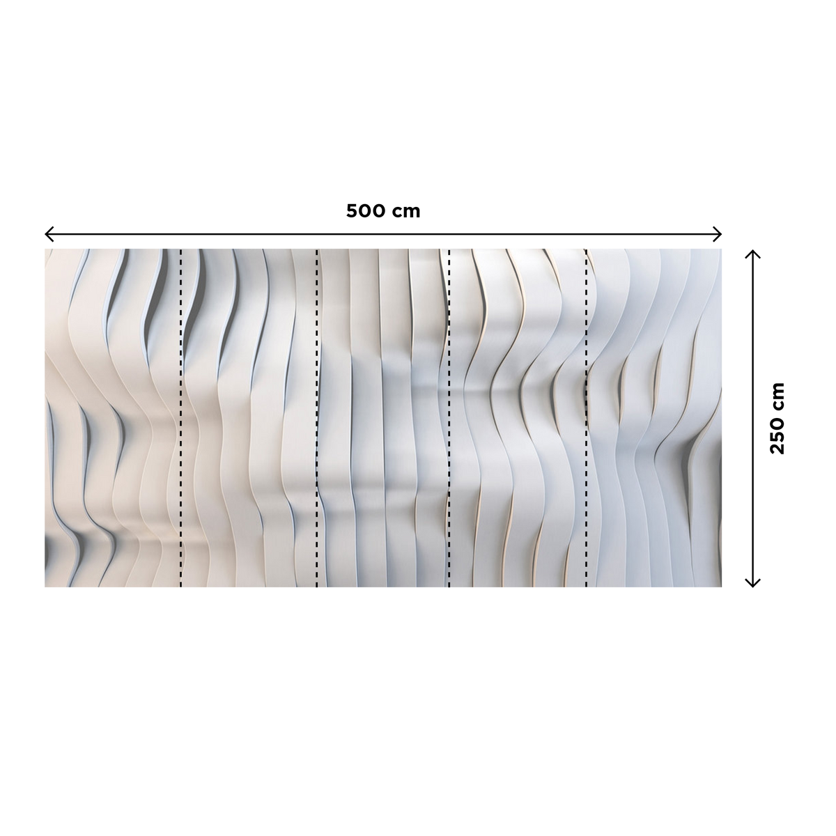 Papier peint panoramique XXL Formela Gris perle Satiné