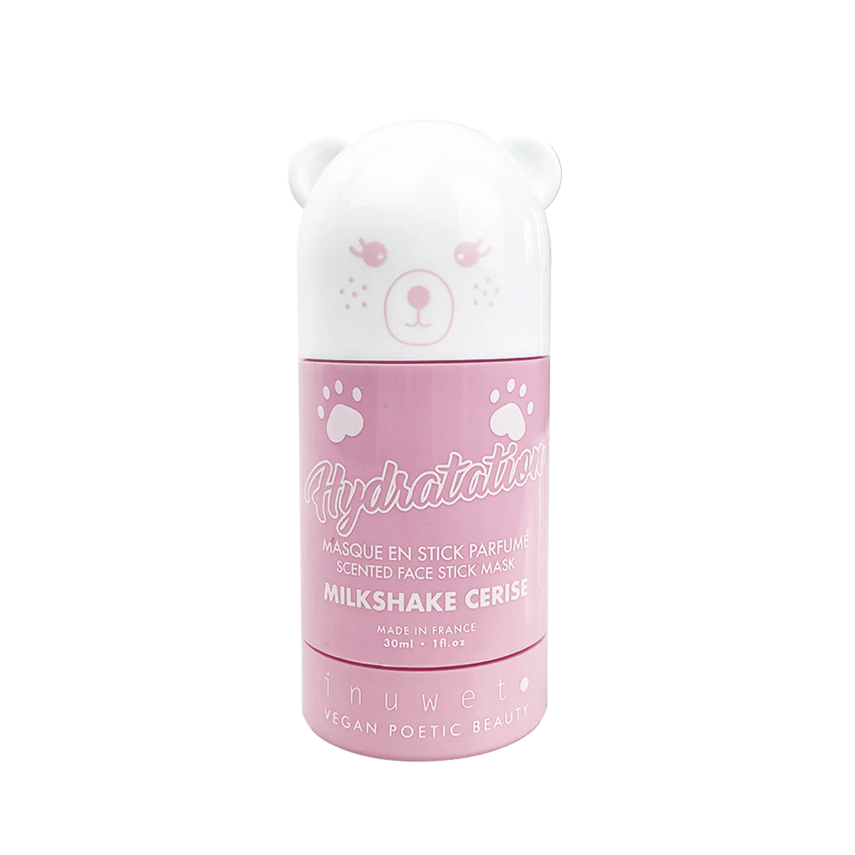 INUWET Masque crème Stick visage a l'argile - hydratant Rose 9ML