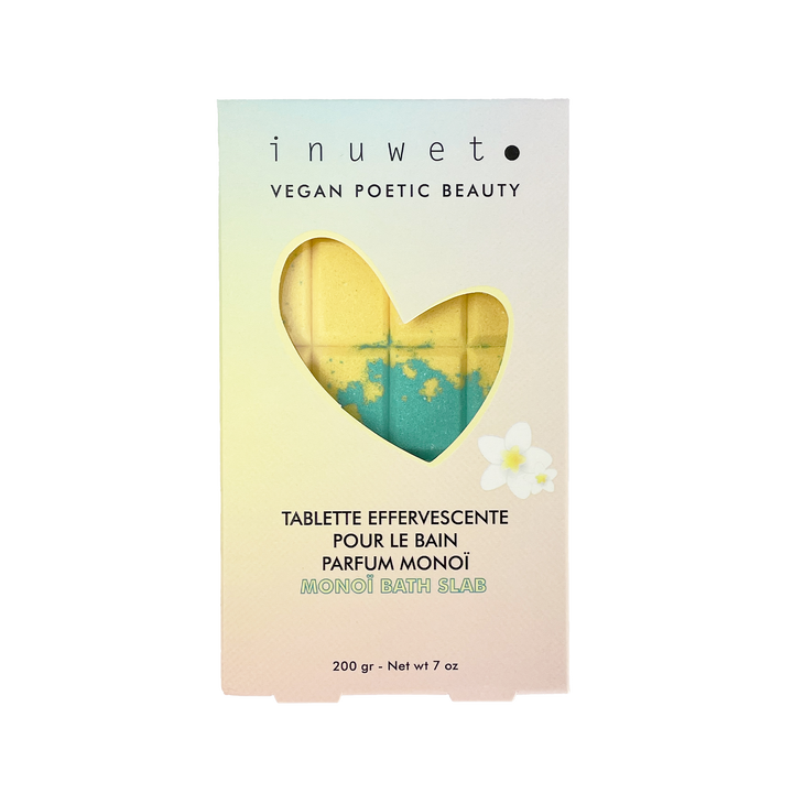 INUWET Boule de bain Effervescente monoi Jaune Monoi 200G