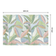 Papier peint panoramique XL Fiorella Vert et rose pastels Satiné
