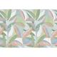 Papier peint panoramique XL Fiorella Vert et rose pastels Satiné