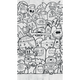 Papier peint panoramique L Willy Gris perle et noir Satiné