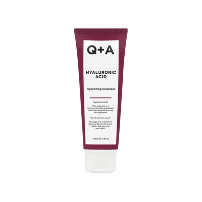 Q+A Soin visage Gel nettoyant acide hyaluronique Blanc 125ML