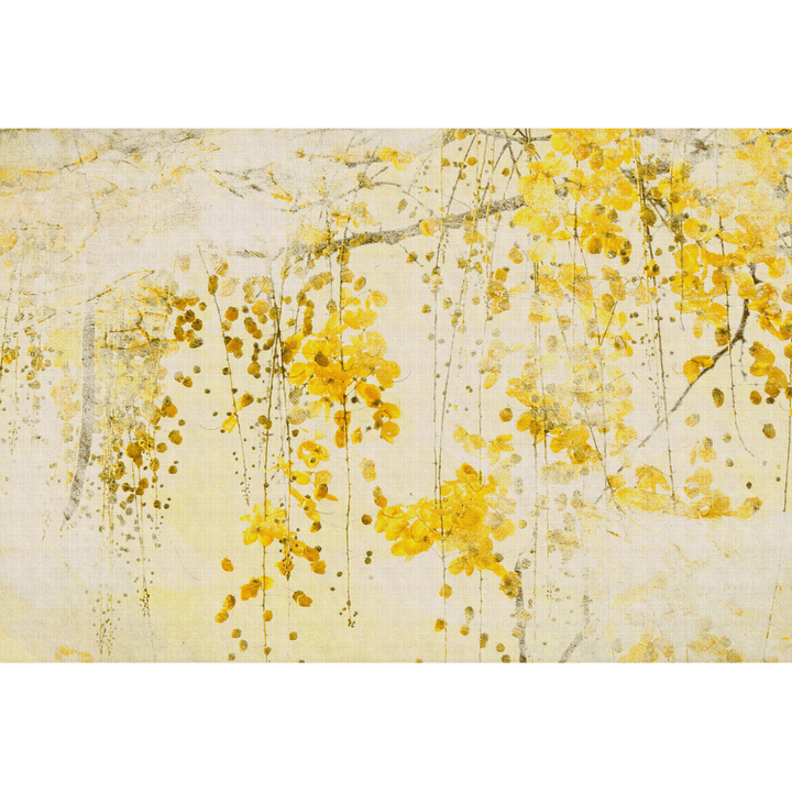 Papier peint panoramique XL Glycelia Bouton d’or Satiné