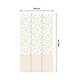 Papier peint panoramique L Bettina panel Framboise et écru Satiné