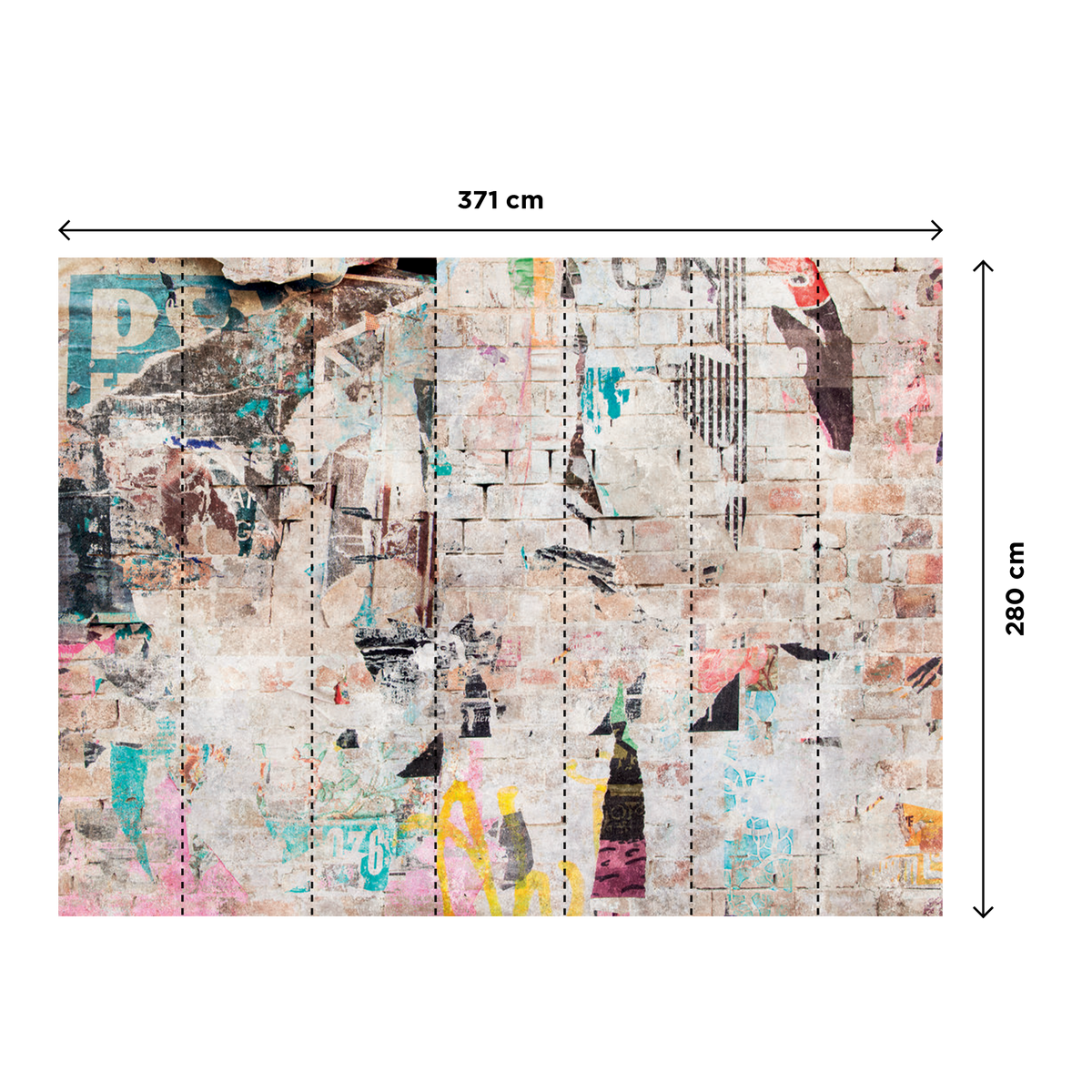 Papier peint panoramique XL Maxhim Gris béton Satiné