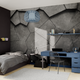 Papier peint panoramique XL Arthus Anthracite Satiné