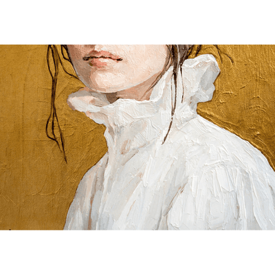 Papier peint panoramique XL Blanche Safran et blanc Satiné