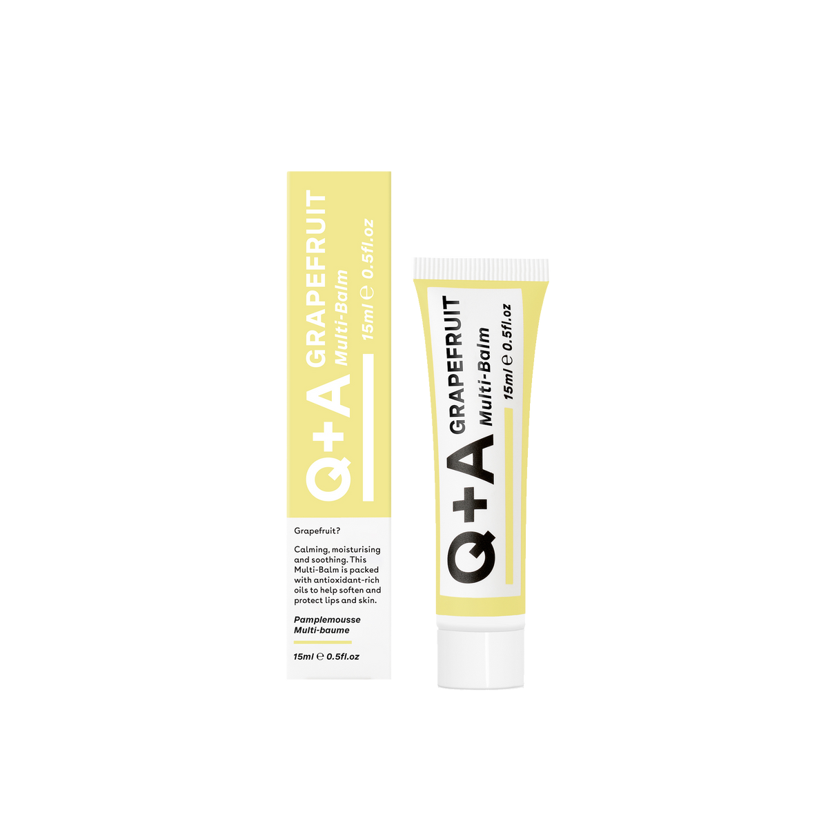 Q+A Baume multi-usages Pamplemousse Jaune 15ML