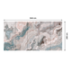 Papier peint panoramique XXL Childeric Gris perle et bleuté Satiné