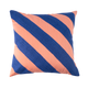 Coussin Gatsby Bleu/pêche