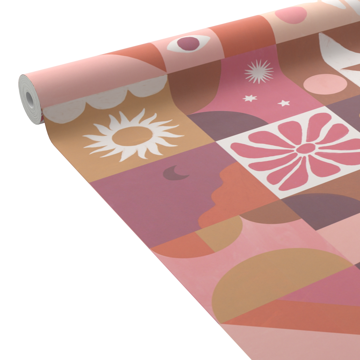 4MURS Papier peint intissé Mystic Multicolore