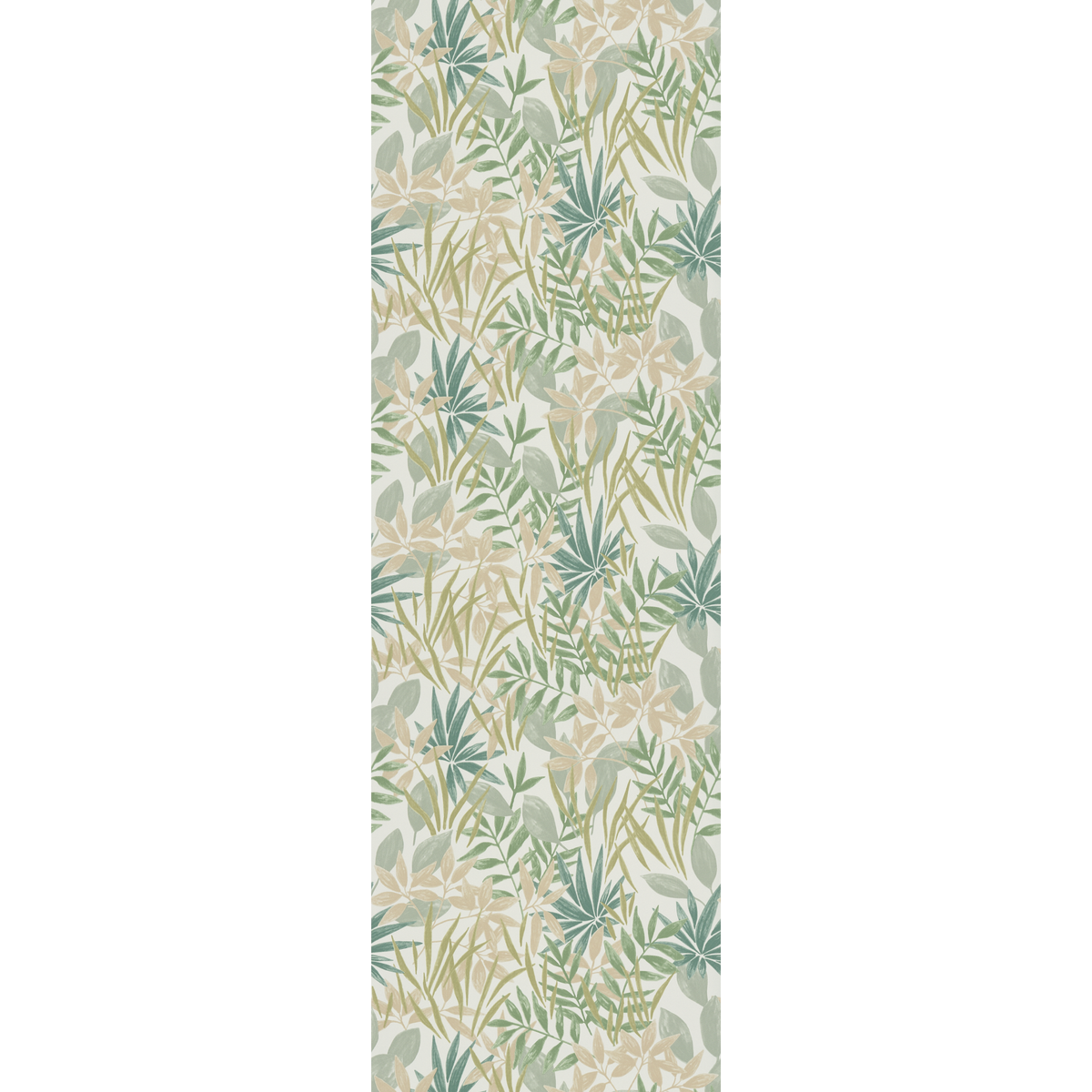 Papier peint intissé Ivanna Vert et beige rosé