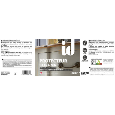 ID DÉCORATIVES Peinture Protecteur haute résistance satin Incolore Satiné 0,5L