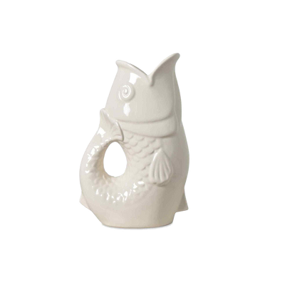 OPJET Vase Poisson Blanc