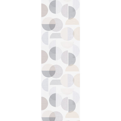 Papier peint intissé Ring Blanc et gris