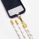 CASYX Cordon de téléphone Universel royal Blanc