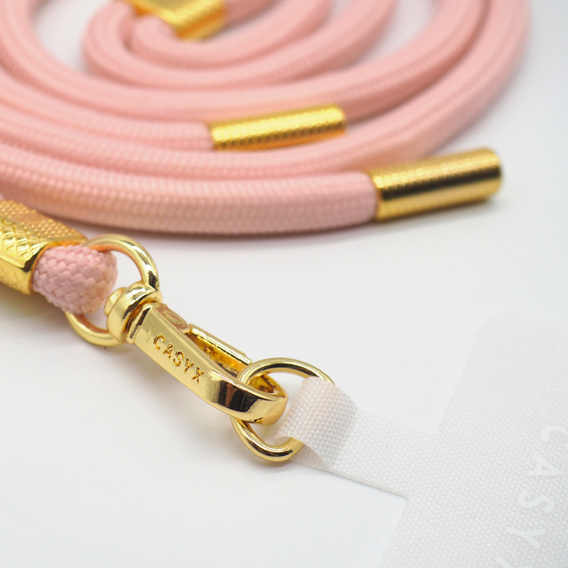 CASYX Cordon de téléphone UNIVERSEL POUDRÉ rose poudré