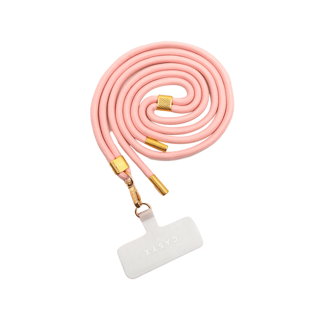 CASYX Cordon de téléphone UNIVERSEL POUDRÉ rose poudré