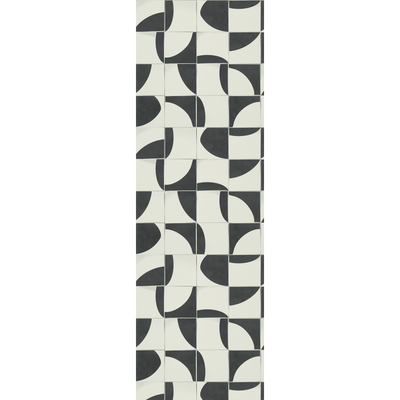 4MURS Papier peint intissé Derek Noir et blanc