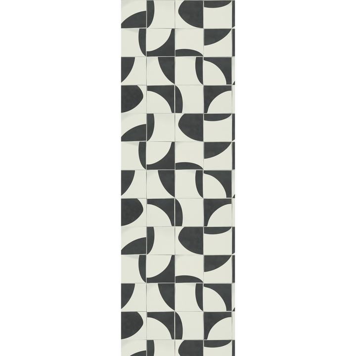 4MURS Papier peint intissé Derek Noir et blanc