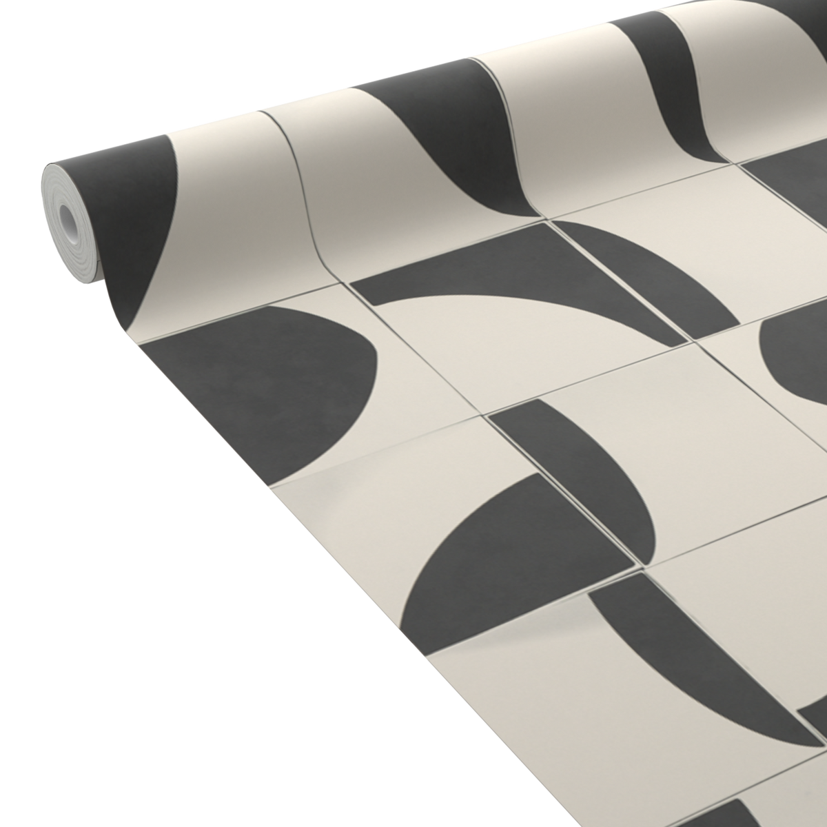 4MURS Papier peint intissé Derek Noir et blanc