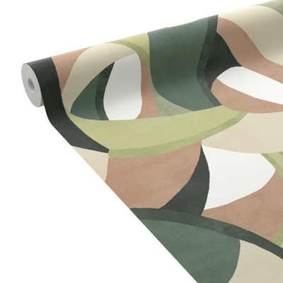 Papier peint intissé Toraya Multicolore