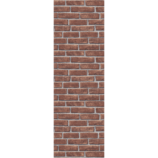 Papier peint intissé MONTRÉAL coloris rouge brique