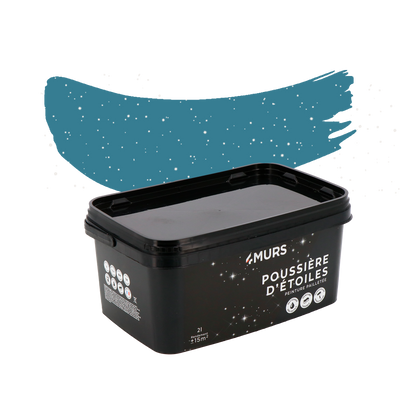 POUSSIÈRE D'ÉTOILES Peinture Poussière d'étoiles Bleu elnath Mat 2L
