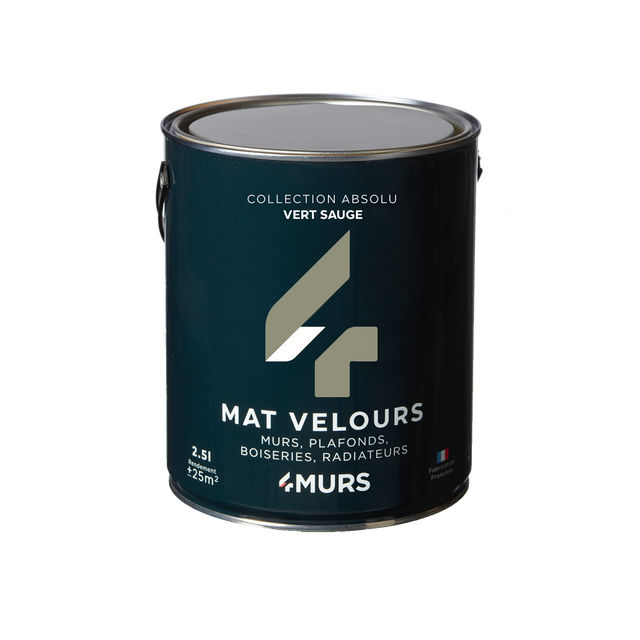 Absolu Peinture Peinture vert sauge Mat 2,5 L