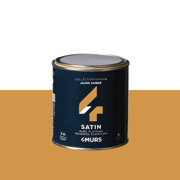 SAPHYR Peinture Saphyr Jaune ambré Satiné 0,5L