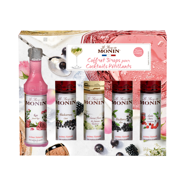 Monin Coffret SIROPS MINI PÉTILLANT