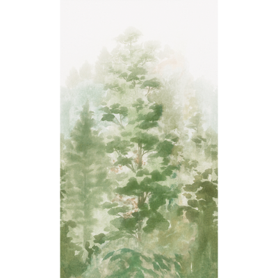 4MURS Papier peint panoramique L Crecy Vert forêt Satiné