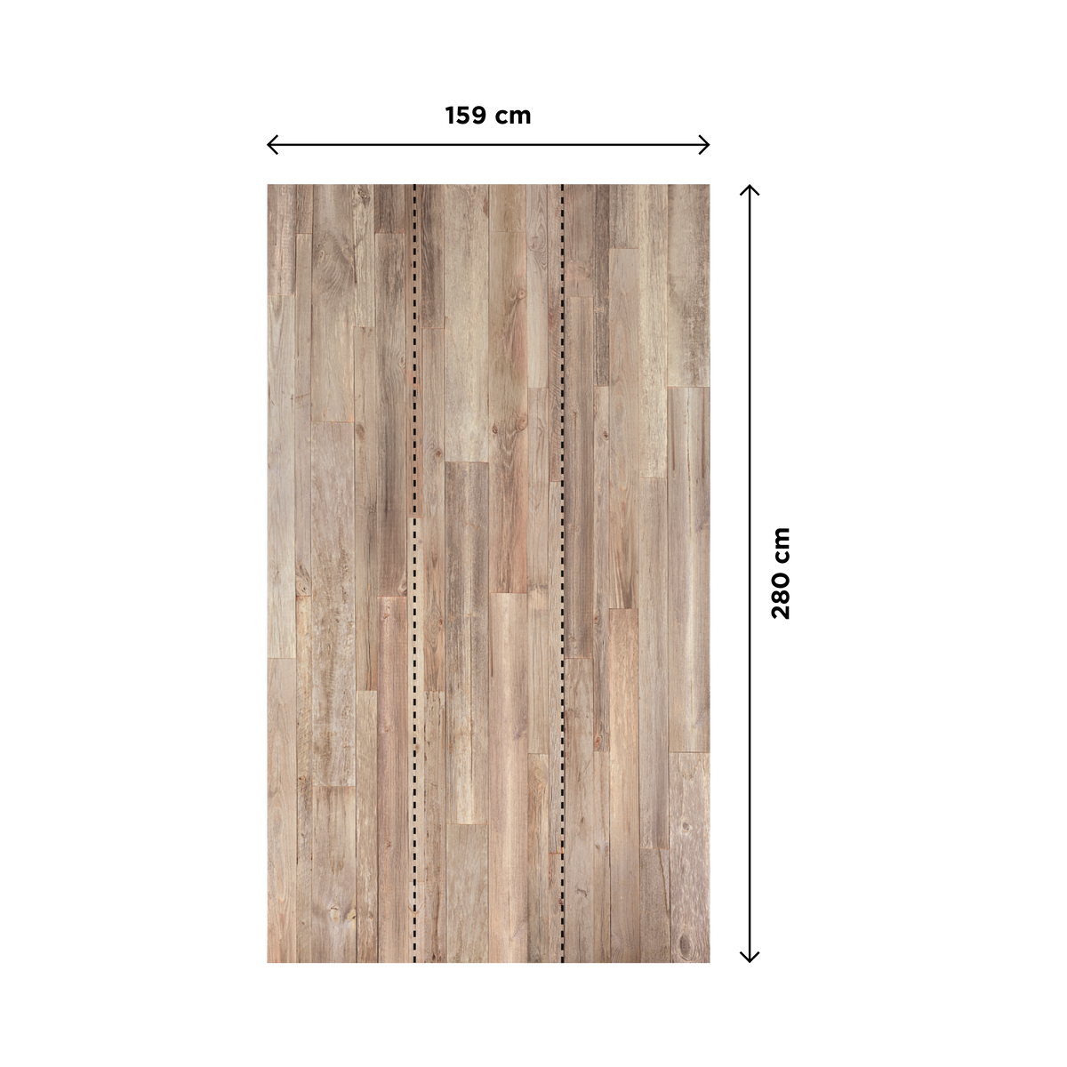 4MURS Papier peint panoramique L Cassien Chêne clair Satiné