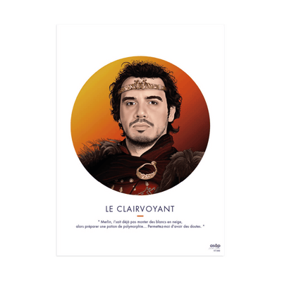 ASAP CREATIVE STUDIO Affiche Le clairvoyant Jaune, rouge